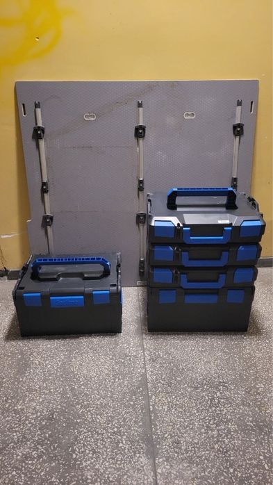 Zabudowa bagażnika Sortimo CarMo Kombi / Van + 5 walizek L-BOXX + pasy