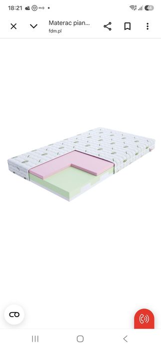 Materac piankowy 80x160