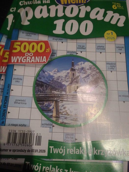 Krzyżówki panoramiczne 100 styczeń 2026