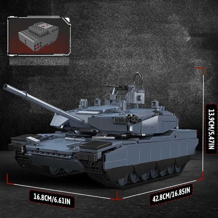 Klocki zdalnie sterowany Czołg RC Abrams Mould King