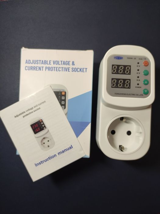 Реле напряжения розетка, відсікач напруги, зубр, барьер, zubr