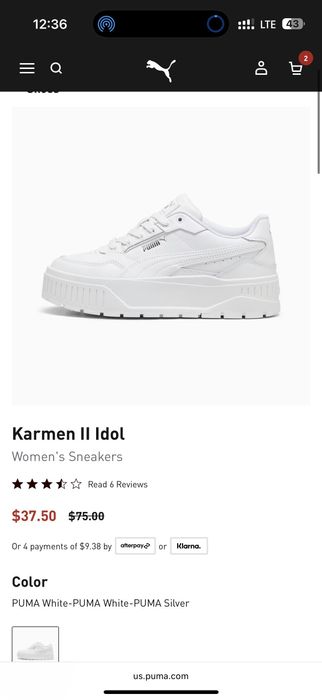 Кросівки puma, розмір 38