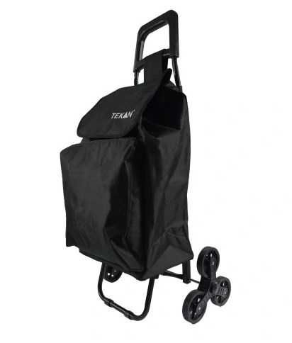 Nowy TEKAN wózek na zakupy na kółkach + 2 koła łożyskowe