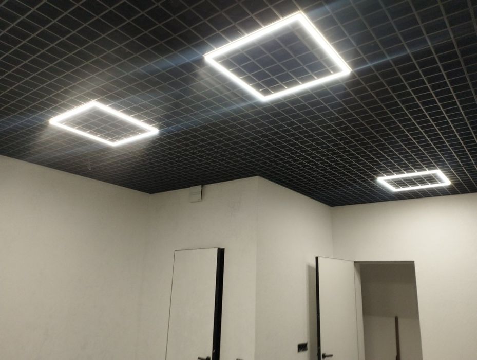 Підвісні стелі Грильято, Армстронг, Кубоподібна рейка