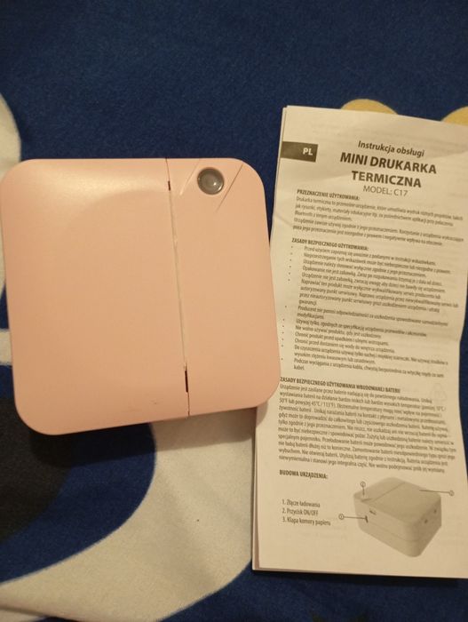Mini drukarka termiczna nowa. Doskonała do drukowania paragonów i etyk