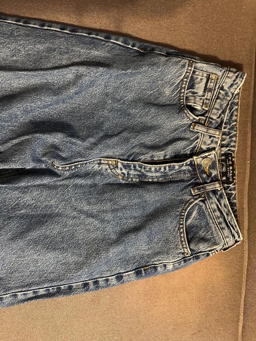 Широкі сині джинси