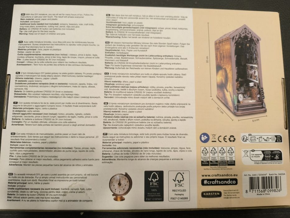 DIY Craft&Co investigation bureau / biuro detektywa LED