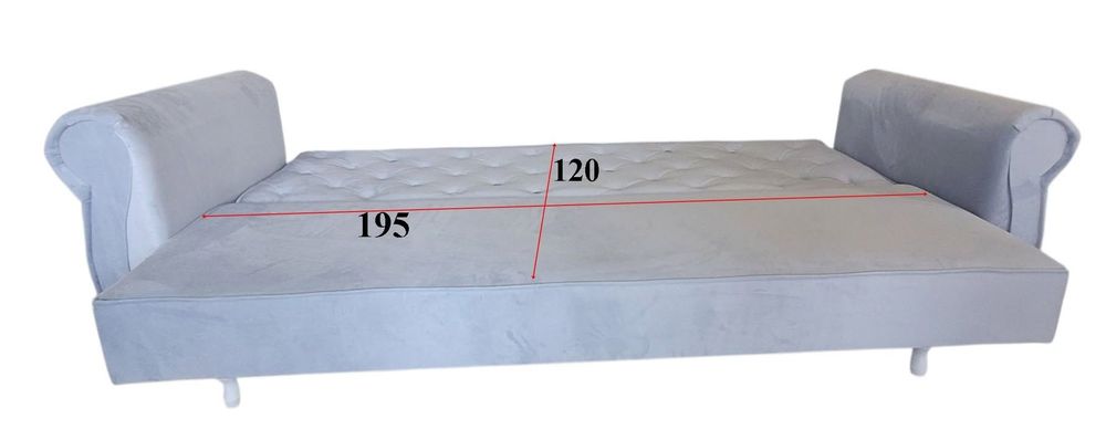 Kanapa rozkładana komplet zestaw wersalka fotel pufa podnóżek Glamour