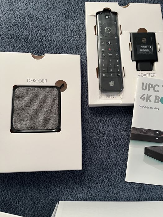 Dekoder UPC STP Apollo IP 4K – stan bardzo dobry + 2 piloty
