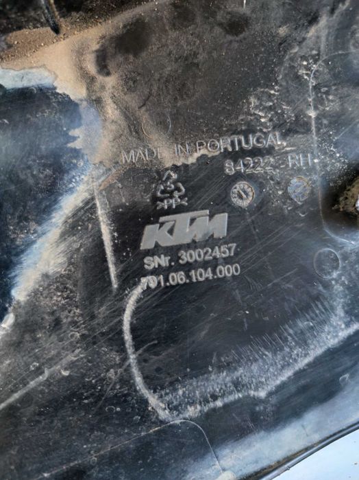 Plásticos originais KTM 2020 + guiador original 6 DAYS + balão escape