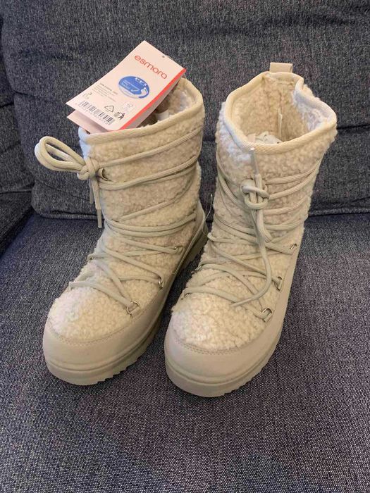 Луноходы Женские зимние сапоги  по стельке 25.5