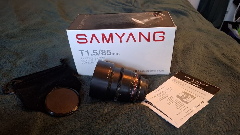 Samyang 85mm T1.5 AS IF UMC do Nikon video DSLR f1.4