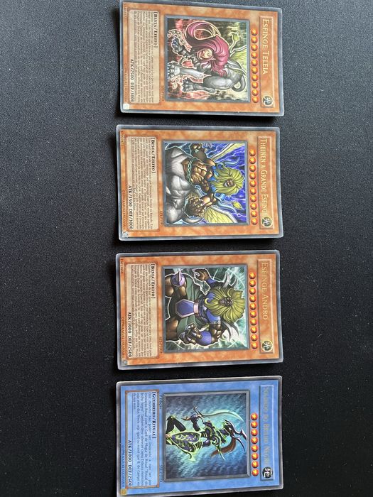 Yugioh - cartas “Soldado do Brilho Negro + Esfinges