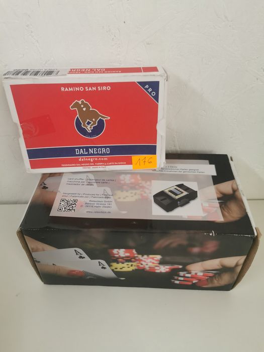 Karty  do gry w pokera Dal Negro + tasowarka do kart nr176