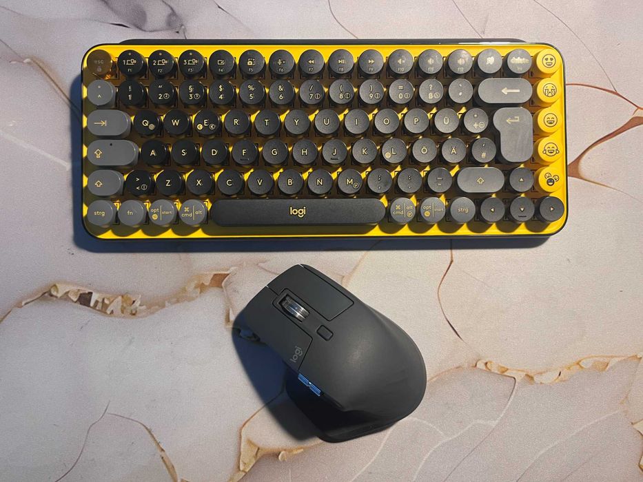 Logitech POP Keys + MX Master 3 комплект бездротові клавіатура та миша Bluetooth USB-C оригінал для Mac Windows iPad PC топ клавиатура мышка Логитек