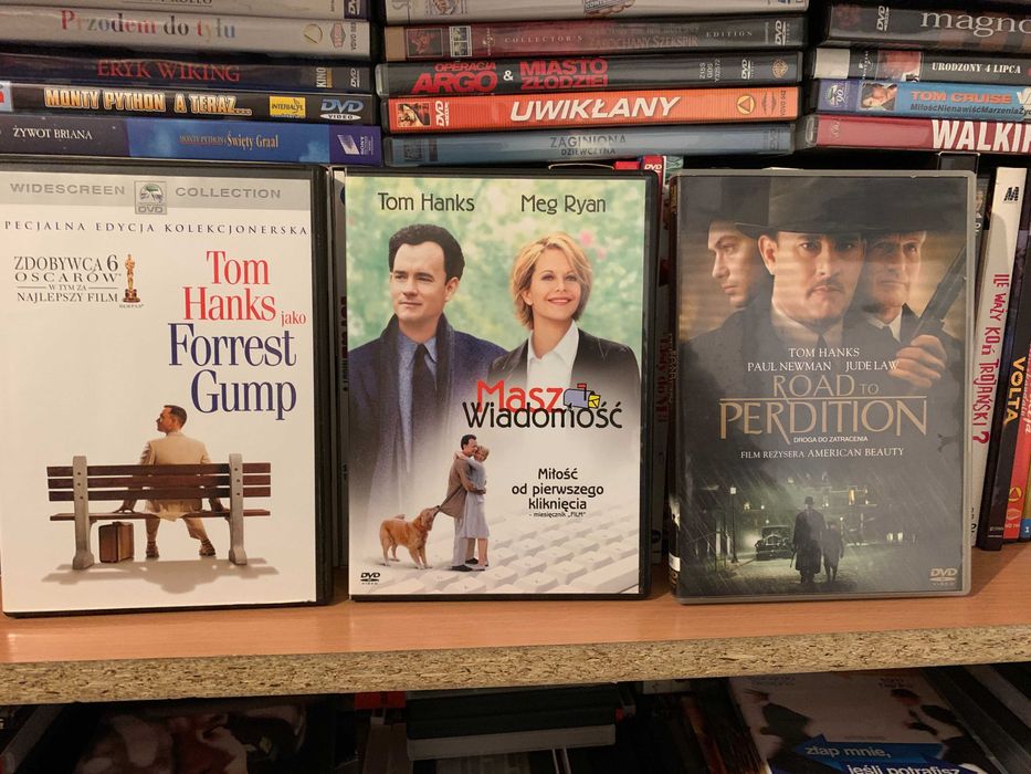 Kolekcja 5 DVD Tom Hanks Zielona mila Forrest Gump Droga do zatracenia