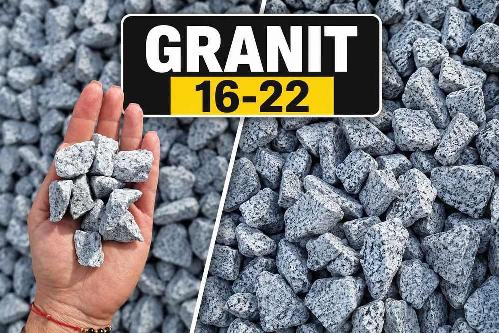 Granit Szary Grys Ogrodowy 8-16 i 16-22 mm Kamień Ozdobny