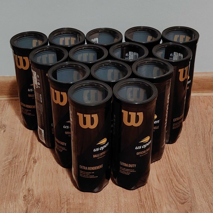 Tuby na piłki tenisowe (tuba na 3 piłki) Wilson - 14 sztuk
