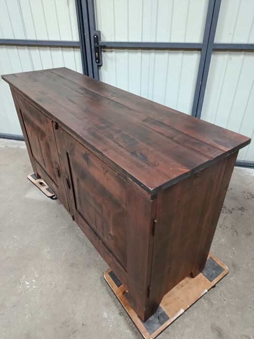 Komoda brązowa, kolonialna. Klasyczna. 155 cm. Lite drewno.