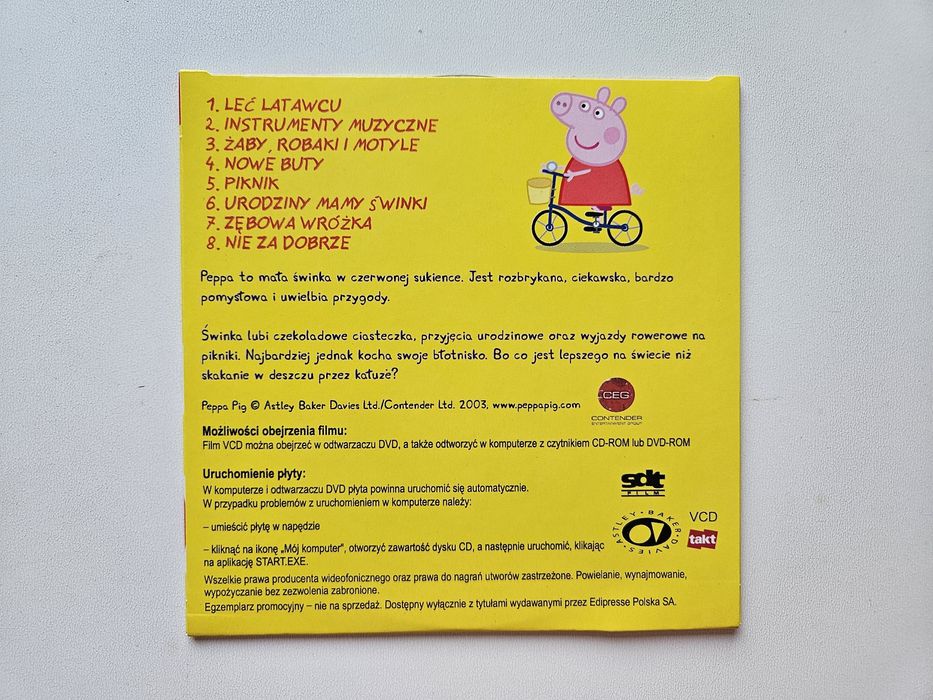 Świnka Peppa bajki VCD