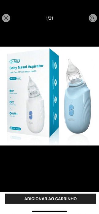 Aspirador nasal eletrico