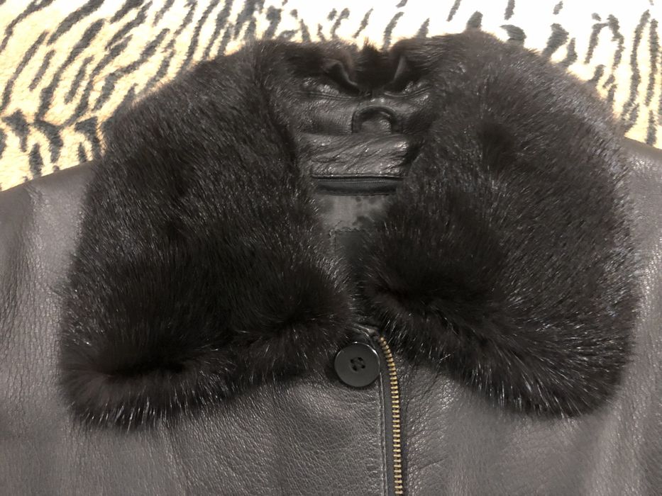 Шкіряне чоловіче зимове пальто (Туреччина)