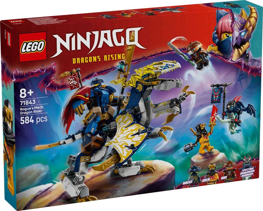 Новий Lego Ninjago 71843 Rogue's Mech Dragon Rider Дракон розбійників