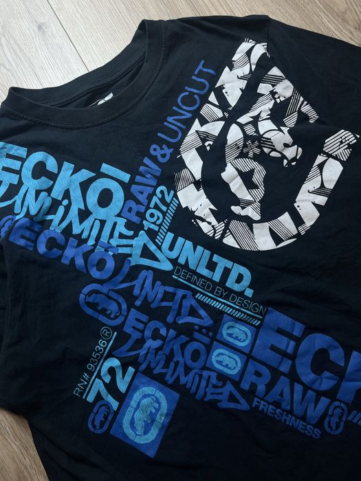 Ecko Unltd Big logo Vintage Męska Koszulka T-shirt SK8 Rap
