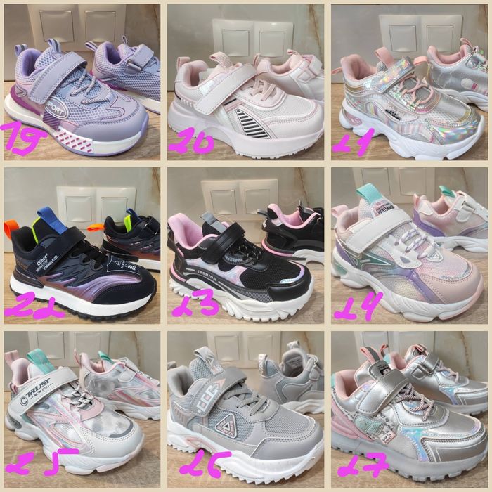 Нові кроссовки, кросівки для девочки, дівчинки з 21 по 37 розмір