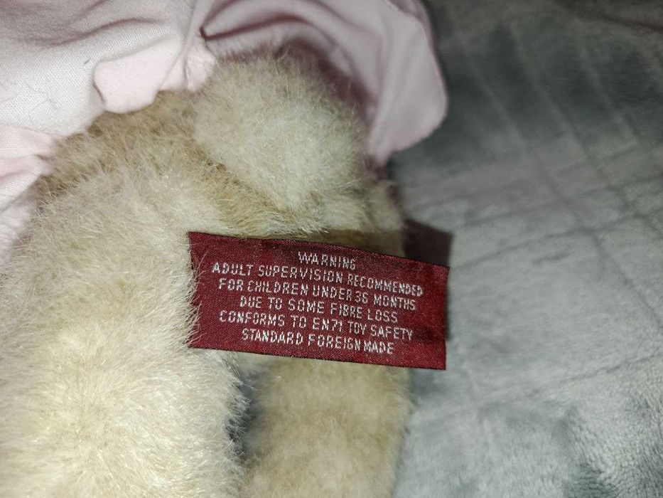 Ведмедик Bearington у ніжно-рожевій сукні
