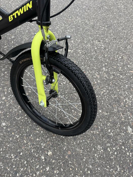 Rower Btwin 16 cali  Dark Hero  500 Decathlon Dla Dziecka Discover
