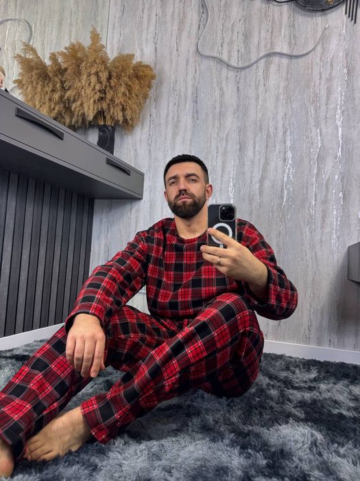 ‼️Чоловіча флісова піжама. ОПТ та роздріб. Розм: М/Л, ХЛ/ХХЛ