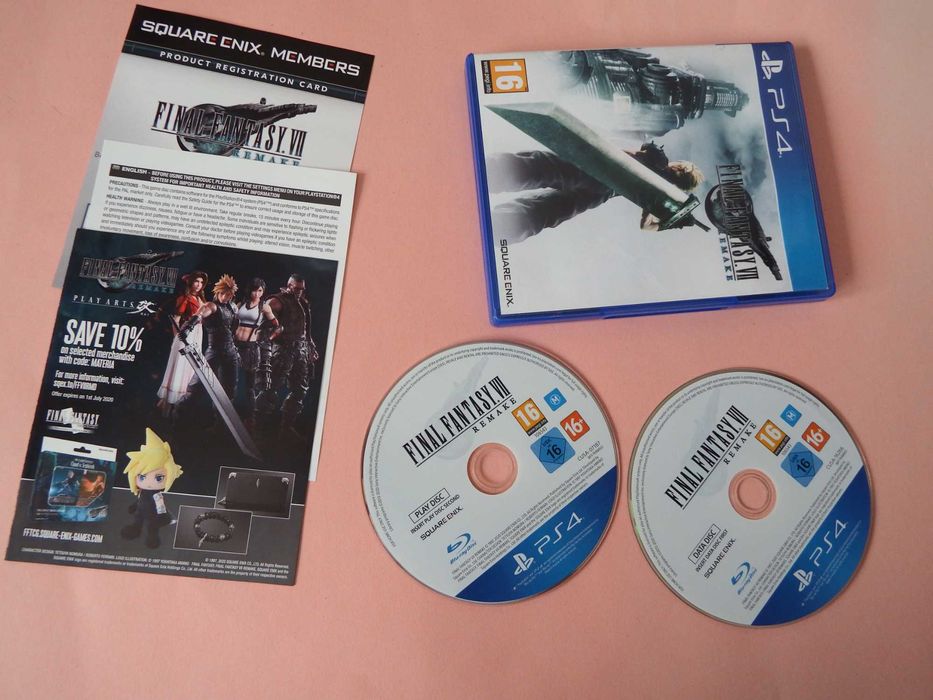 GRA Sony PS4 / PS5 Final Fantasy VII Remake ! 2xCD mega przygoda !
