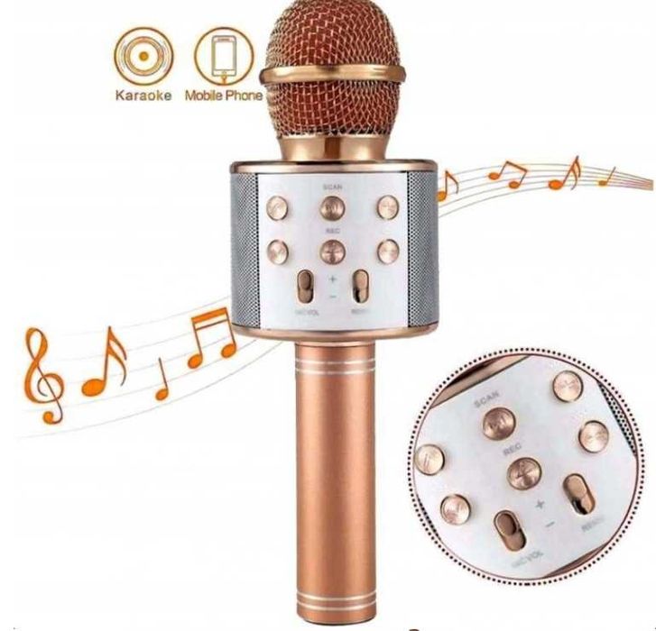 Bezprzewodowy mikrofon karaoke bluetooth