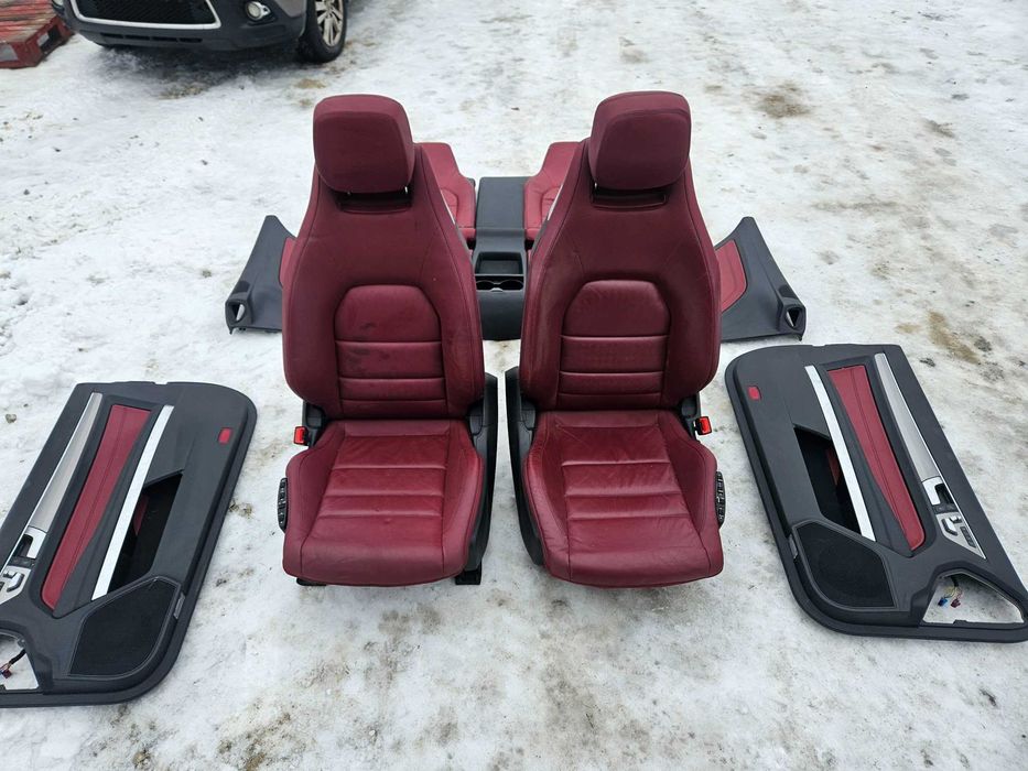 Komplet Foteli Fotele Skórzane Boczki Kanapa Mercedes W207 Coupe AMG