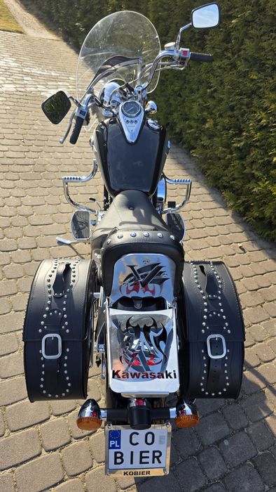 Kawasaki VN800 Vulcan Classic 1999r, piękny, nowe opony Cobra, dużo  dodatków. Po serwisie.