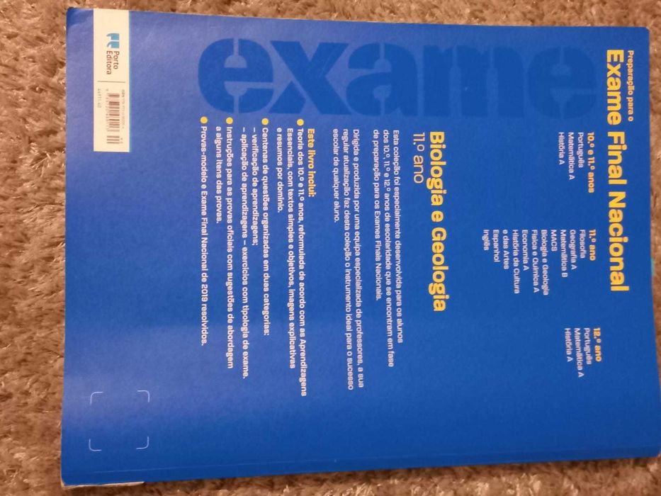 Preparação para exame Final Nacional - Biologia e Geologia