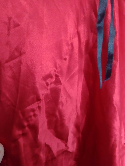 koszulka koszula nocna satynowa M/L wymiary czerwona