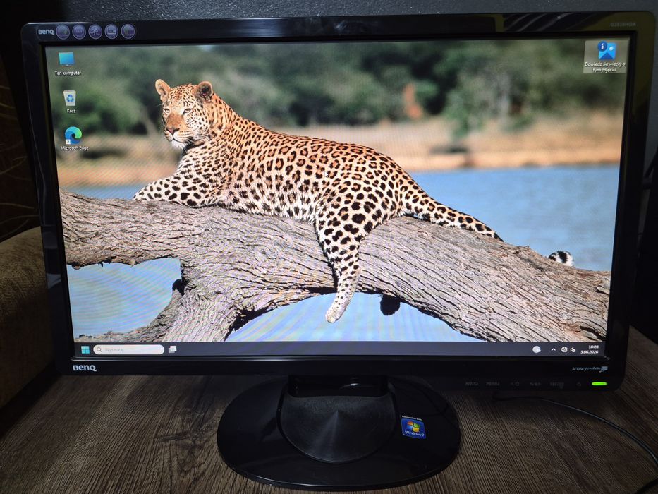 Monitor Benq G2020HDA - sprawny - wejście VGA - 1600x900