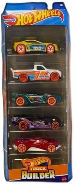 Hot Wheels Zestaw TRACK BUILDER HLY69 5-PAK 5 x Autko Pięciopak