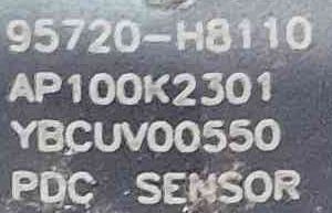 Sensor de Estacionamento Frente KIA STONIC (YB) ano 2018