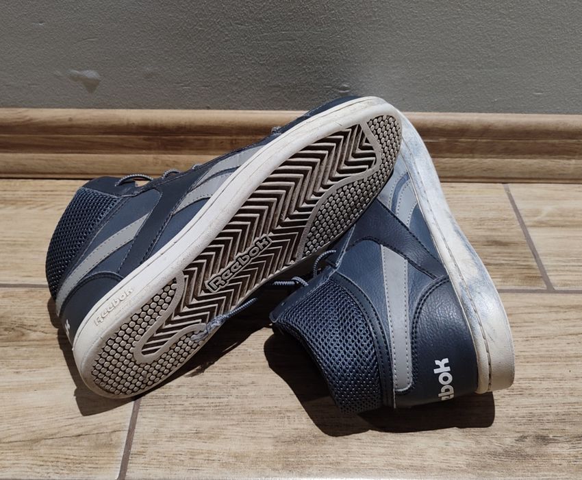 Szare wyższe buty botki półbuty za kostkę Reebok 37 38 24.5 jesien
