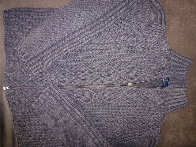 TRUSSARDI sweter rozsuwany roz L/XL j.nowy oryginalny z wełną