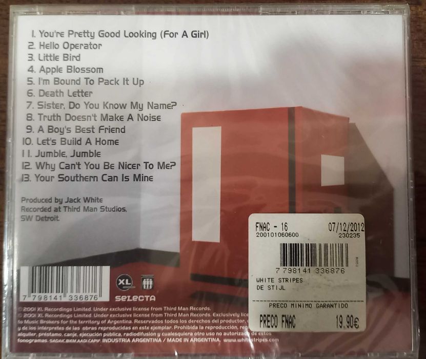CD White Stripes novo embalado