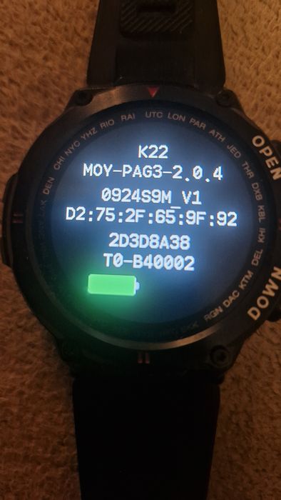 Smartwatch K22 czarny - jak nowy
