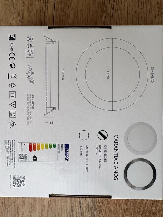 _13un._Painel Led BEGOLUX Lupo/R 9w 6000k