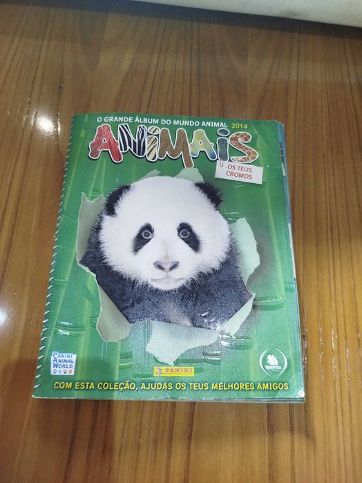 Caderneta de cromos dos Animais.