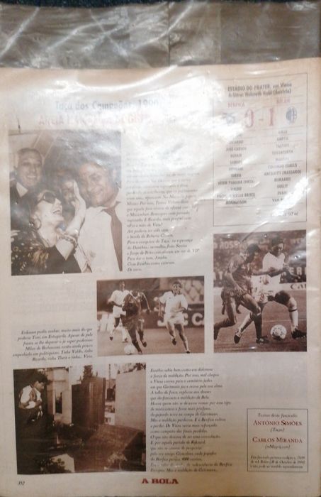 Revista dos "Magriços" selada  sobre a caminhada Mundial  em 1966., da "Bola"