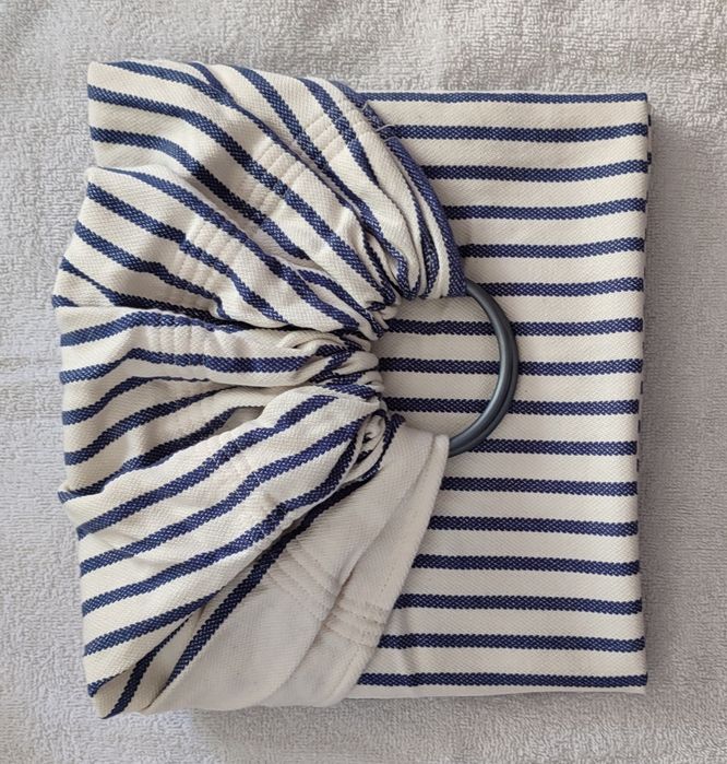 Bebé - Sling de Argolas Neobulle Azul e Branco64861186068099122