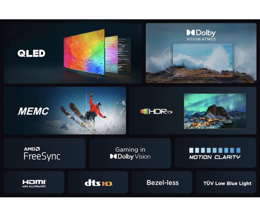 TCL 43" TV 43C641, QLED